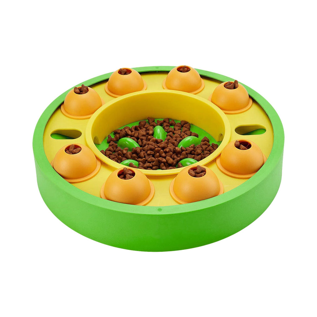 Dog Puzzle Food Feeder Slow Feeding Bowl Interactive Toy Dog Treat Dispensing Toy for IQ Training Mental Enrichment For Small Medium Large Dog Cat
