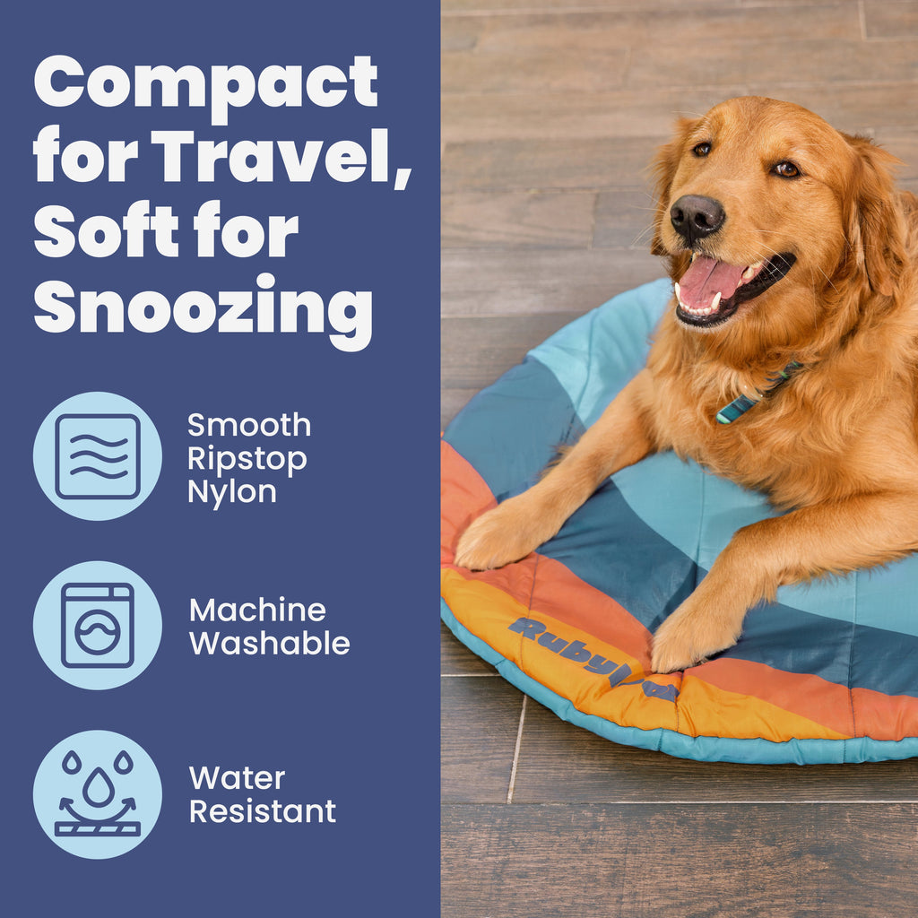 Travel Dog Bed - Foldable & Packable for Travel, Road Trip, Camping