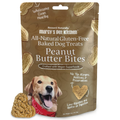 All-Natural Peanut Butter Dog Treats - Homemade-All Natural Dog Treats for Digestive Help - Gluten Free Healthy Human Grade Dog Biscuits for Sensitive Stomachs- USA Made