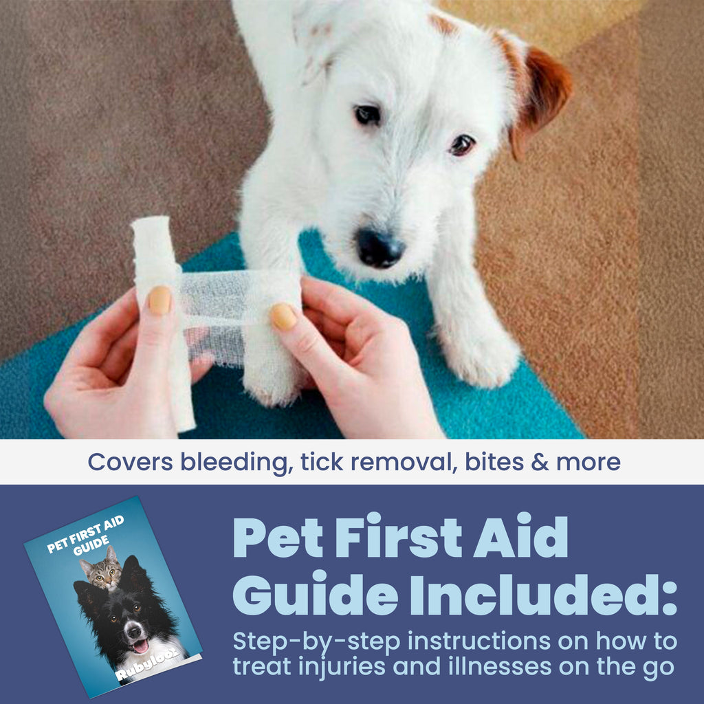 Pet First Aid Kit for Dogs & Cats with Vet-Approved Essentials