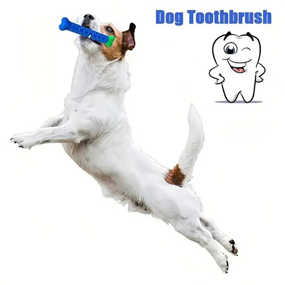 Dog Tooth Grinding Stick Food Grade Cleaning Massager Rubber Tooth Brush Chewing Toy Teeth Cleaning Pet with Slight Bite Force