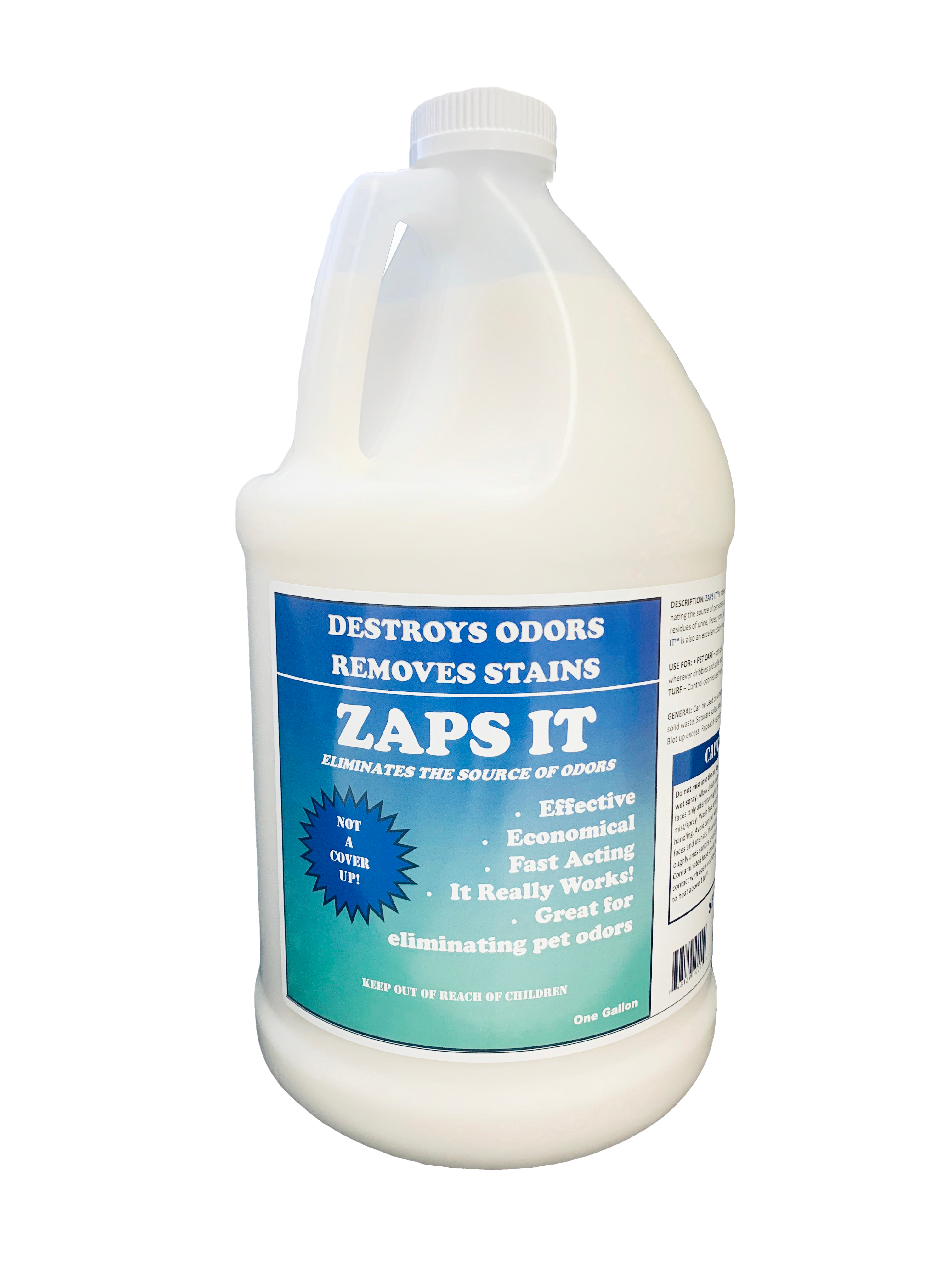 Zaps It Concentrate Natural Pet Odor Eliminator (1 Gallon) - FREE SHIPPING