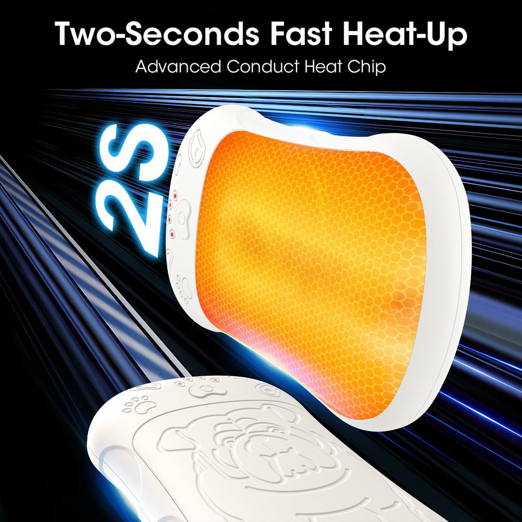 OLV Rechargeable Hand Warmers 2 Pack 6000mAh Magnetic Beige Portable