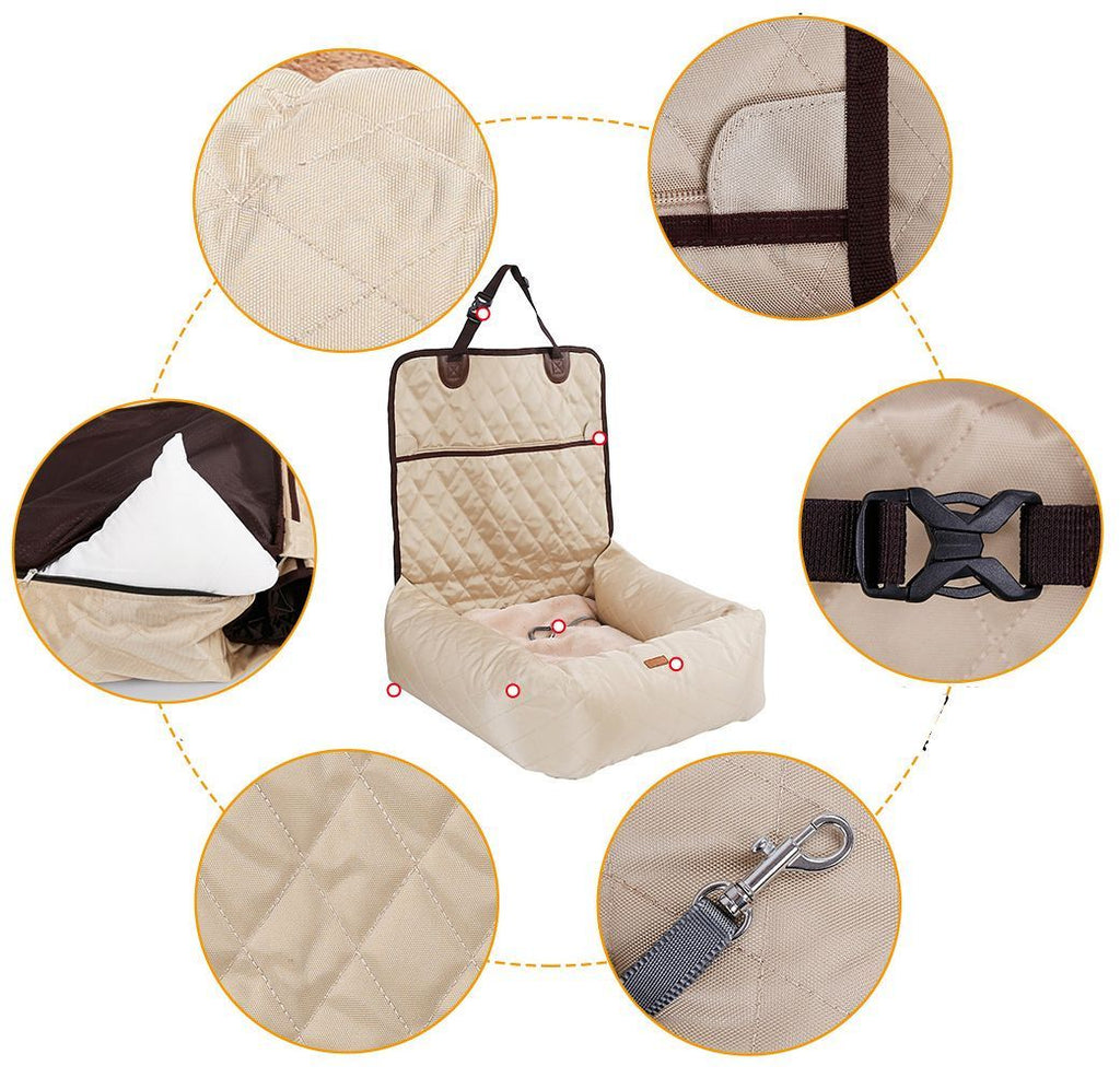 Pet Life ®'Pawtrol' Dual Converting Travel Safety Carseat and Pet Bed